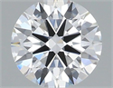 Lab Grown Diamond 1.08 Carats, Round with Ideal Cut, E Color, VVS2 Clarity and Certified by IGI