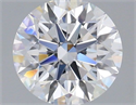 Lab Grown Diamond 1.08 Carats, Round with Ideal Cut, D Color, VS1 Clarity and Certified by IGI