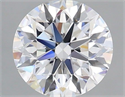 Lab Grown Diamond 1.08 Carats, Round with Excellent Cut, E Color, VVS2 Clarity and Certified by IGI