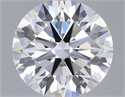 Lab Grown Diamond 1.09 Carats, Round with Ideal Cut, E Color, VVS2 Clarity and Certified by IGI