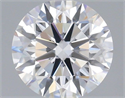 Lab Grown Diamond 1.09 Carats, Round with Ideal Cut, E Color, VVS2 Clarity and Certified by IGI