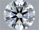 Lab Grown Diamond 1.09 Carats, Round with Ideal Cut, E Color, VVS2 Clarity and Certified by IGI