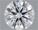 Lab Grown Diamond 1.09 Carats, Round with Ideal Cut, D Color, VS1 Clarity and Certified by IGI