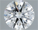 Lab Grown Diamond 1.09 Carats, Round with Ideal Cut, E Color, VVS2 Clarity and Certified by IGI
