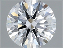 Lab Grown Diamond 1.10 Carats, Round with Ideal Cut, E Color, VS2 Clarity and Certified by IGI