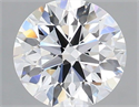 Lab Grown Diamond 1.08 Carats, Round with Ideal Cut, E Color, VVS2 Clarity and Certified by IGI