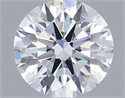 Lab Grown Diamond 1.25 Carats, Round with Ideal Cut, D Color, VVS2 Clarity and Certified by IGI