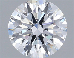 Picture of Lab Grown Diamond 1.25 Carats, Round with Ideal Cut, D Color, VVS2 Clarity and Certified by IGI