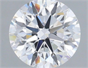 Lab Grown Diamond 1.36 Carats, Round with Excellent Cut, D Color, VVS2 Clarity and Certified by IGI