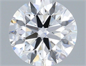 Lab Grown Diamond 1.36 Carats, Round with Ideal Cut, D Color, VVS2 Clarity and Certified by IGI
