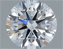 Lab Grown Diamond 1.18 Carats, Round with Excellent Cut, G Color, VVS2 Clarity and Certified by IGI