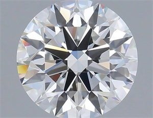 Picture of Lab Grown Diamond 1.39 Carats, Round with Ideal Cut, E Color, VVS2 Clarity and Certified by IGI