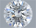 Lab Grown Diamond 1.23 Carats, Round with Very Good Cut, D Color, VS1 Clarity and Certified by IGI