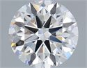 Lab Grown Diamond 1.38 Carats, Round with Ideal Cut, E Color, VVS2 Clarity and Certified by IGI