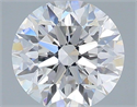 Lab Grown Diamond 1.14 Carats, Round with Excellent Cut, D Color, VS1 Clarity and Certified by IGI