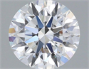 Lab Grown Diamond 1.14 Carats, Round with Ideal Cut, D Color, VS1 Clarity and Certified by IGI