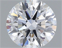 Lab Grown Diamond 1.08 Carats, Round with Ideal Cut, D Color, VS1 Clarity and Certified by IGI