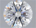Lab Grown Diamond 1.08 Carats, Round with Ideal Cut, D Color, VS1 Clarity and Certified by IGI