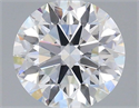 Lab Grown Diamond 1.08 Carats, Round with Ideal Cut, D Color, VS1 Clarity and Certified by IGI