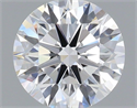 Lab Grown Diamond 1.08 Carats, Round with Ideal Cut, E Color, VVS2 Clarity and Certified by IGI