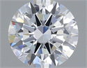 Lab Grown Diamond 1.07 Carats, Round with Excellent Cut, D Color, VVS2 Clarity and Certified by IGI