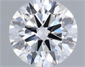 Lab Grown Diamond 1.21 Carats, Round with Ideal Cut, D Color, VS1 Clarity and Certified by IGI