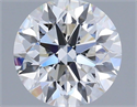 Lab Grown Diamond 1.37 Carats, Round with Excellent Cut, D Color, VVS2 Clarity and Certified by IGI
