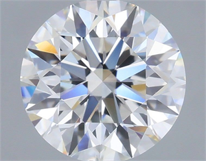 Picture of Lab Grown Diamond 1.37 Carats, Round with Excellent Cut, E Color, VVS2 Clarity and Certified by IGI