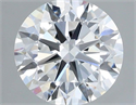 Lab Grown Diamond 1.37 Carats, Round with Very Good Cut, D Color, VVS2 Clarity and Certified by IGI
