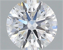 Lab Grown Diamond 1.08 Carats, Round with Ideal Cut, D Color, VVS2 Clarity and Certified by IGI