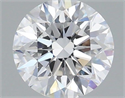Lab Grown Diamond 1.08 Carats, Round with Excellent Cut, D Color, VVS2 Clarity and Certified by IGI