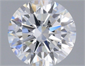 Lab Grown Diamond 1.09 Carats, Round with Very Good Cut, D Color, VVS2 Clarity and Certified by IGI