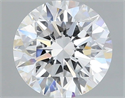 Lab Grown Diamond 1.09 Carats, Round with Excellent Cut, D Color, VVS2 Clarity and Certified by IGI