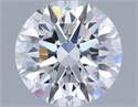 Lab Grown Diamond 1.34 Carats, Round with Excellent Cut, D Color, VVS2 Clarity and Certified by IGI