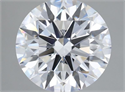 Lab Grown Diamond 3.61 Carats, Round with Ideal Cut, D Color, IF Clarity and Certified by IGI