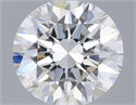 Lab Grown Diamond 1.09 Carats, Round with Excellent Cut, D Color, VVS2 Clarity and Certified by IGI