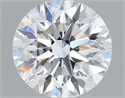 Lab Grown Diamond 1.06 Carats, Round with Excellent Cut, D Color, VVS2 Clarity and Certified by IGI