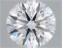 Lab Grown Diamond 1.09 Carats, Round with Ideal Cut, D Color, VS1 Clarity and Certified by IGI