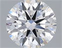 Lab Grown Diamond 1.09 Carats, Round with Ideal Cut, D Color, VS1 Clarity and Certified by IGI