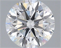 Lab Grown Diamond 1.08 Carats, Round with Ideal Cut, E Color, VVS2 Clarity and Certified by IGI