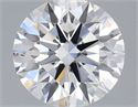 Lab Grown Diamond 1.08 Carats, Round with Ideal Cut, E Color, VVS2 Clarity and Certified by IGI