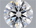 Lab Grown Diamond 1.08 Carats, Round with Ideal Cut, E Color, VVS2 Clarity and Certified by IGI