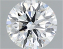 Lab Grown Diamond 1.08 Carats, Round with Excellent Cut, E Color, VVS2 Clarity and Certified by IGI