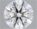 Lab Grown Diamond 1.08 Carats, Round with Excellent Cut, E Color, VVS2 Clarity and Certified by IGI