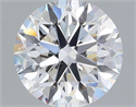 Lab Grown Diamond 1.09 Carats, Round with Excellent Cut, D Color, VS1 Clarity and Certified by IGI