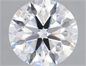 Lab Grown Diamond 1.08 Carats, Round with Ideal Cut, D Color, VVS2 Clarity and Certified by IGI