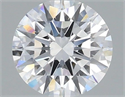 Lab Grown Diamond 1.08 Carats, Round with Excellent Cut, D Color, VVS2 Clarity and Certified by IGI