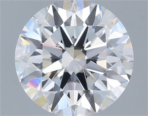 Picture of Lab Grown Diamond 1.08 Carats, Round with Excellent Cut, D Color, VVS2 Clarity and Certified by IGI