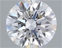 Lab Grown Diamond 1.08 Carats, Round with Ideal Cut, D Color, VVS2 Clarity and Certified by IGI