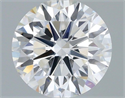 Lab Grown Diamond 1.08 Carats, Round with Very Good Cut, D Color, VVS2 Clarity and Certified by IGI